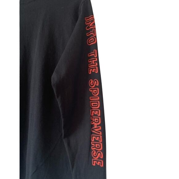 Spider-Man Into The Spiderverse Men's Sm Black Long Sleeve Graphic T-Shirt - Picture 5 of 8